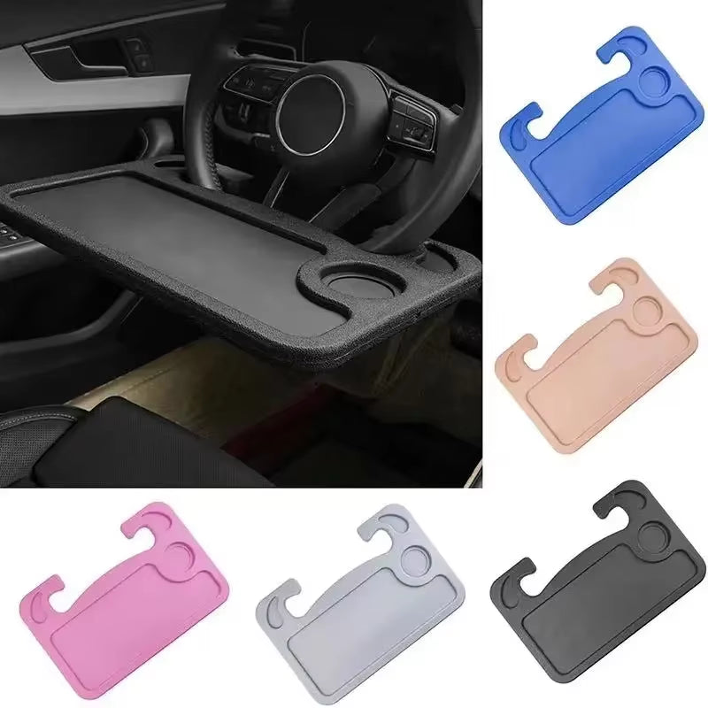Portable Car Laptop Computer Desk Mount Stand Eat Work Car Steering Wheel Dining Table Bracketdrink Food Coffee Tray Board