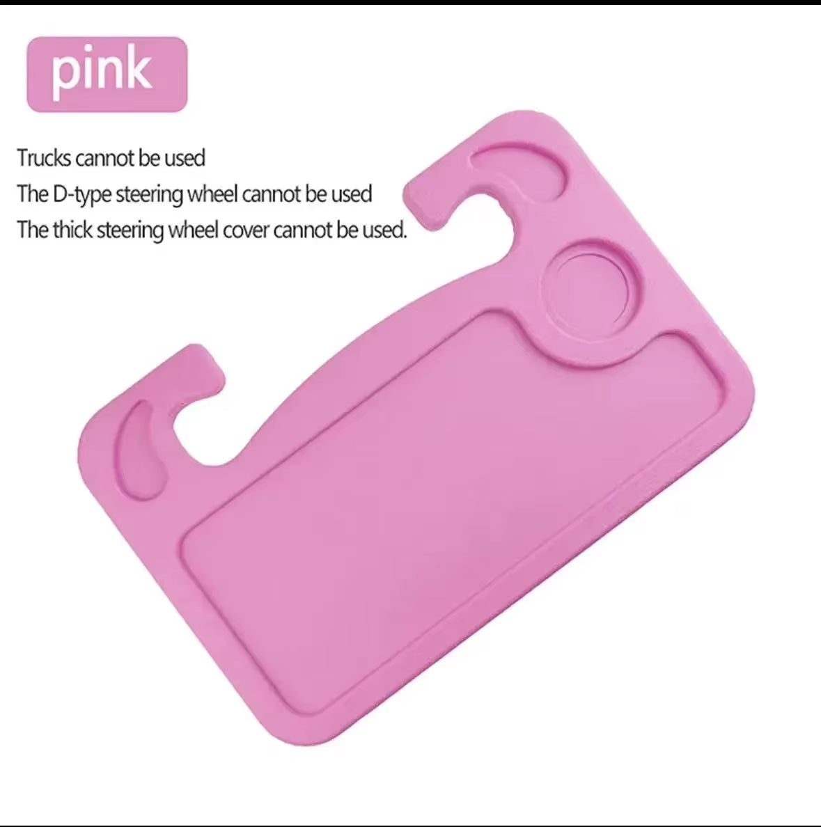 Portable Car Laptop Computer Desk Mount Stand Eat Work Car Steering Wheel Dining Table Bracketdrink Food Coffee Tray Board