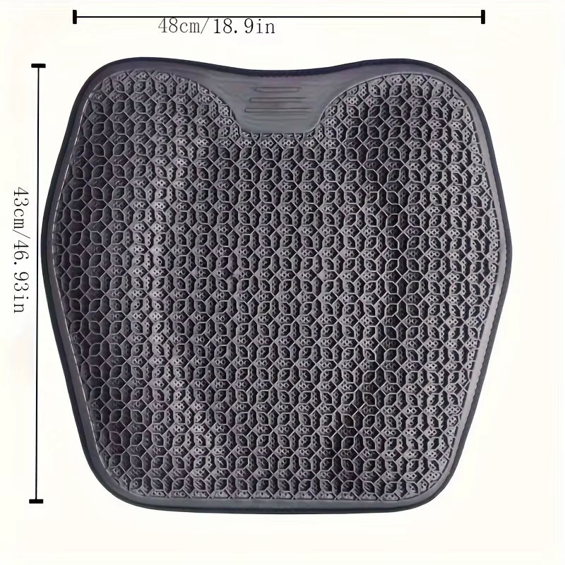 1Pc Gel Seat Cushion - Honeycomb Design for Car/Office | Breathable & Machine Washable Pad, Ergonomic Support & Lightweight