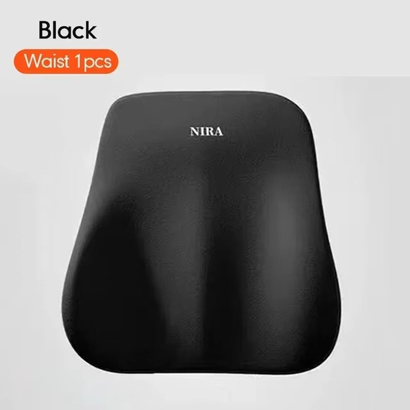 Car Lumbar Back Support Headrest Neck Pillow Memory Foam Lumbar Pillow Soft Neck Pillows Cushion Car Seat Cushion Tools