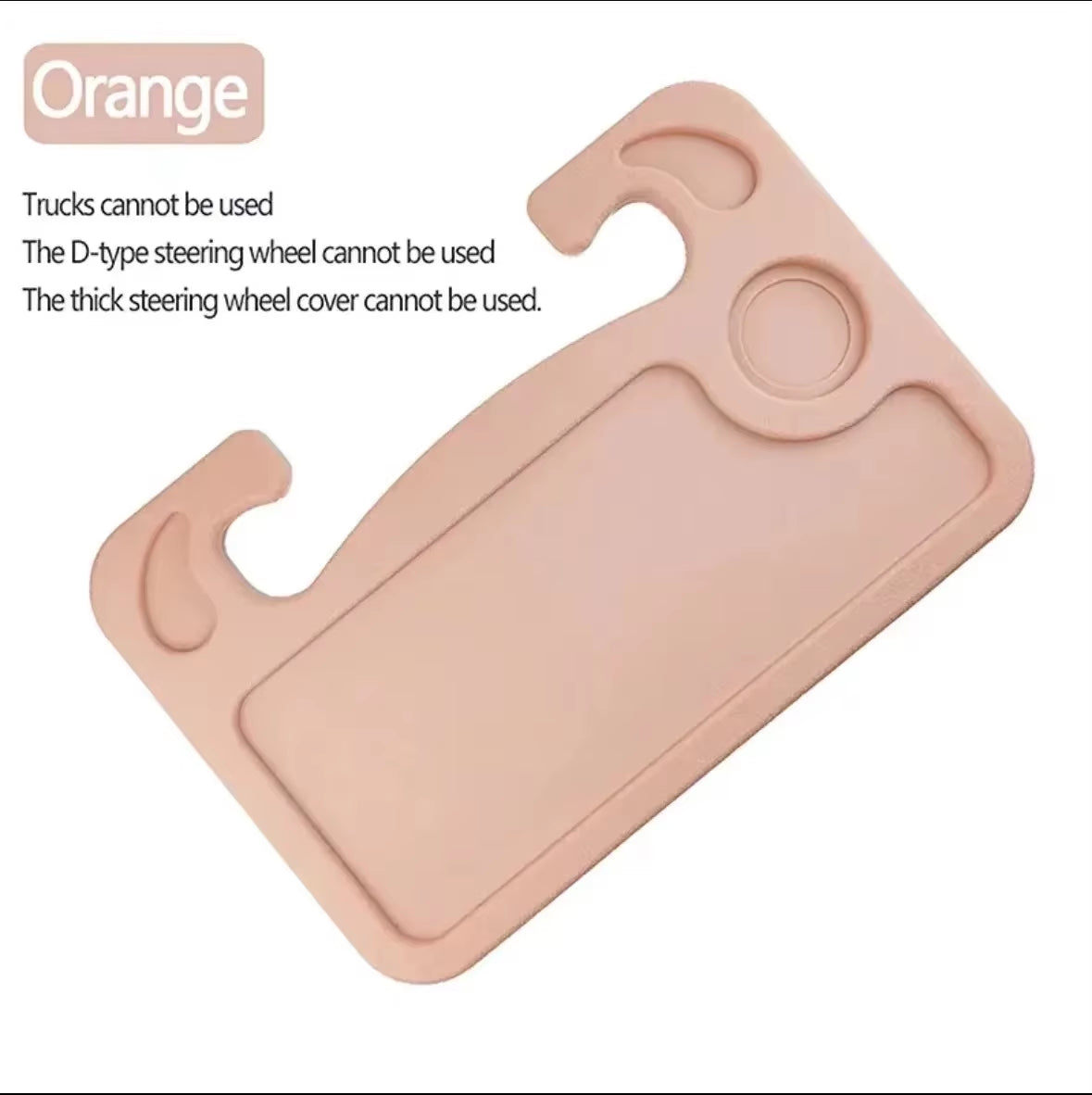 Portable Car Laptop Computer Desk Mount Stand Eat Work Car Steering Wheel Dining Table Bracketdrink Food Coffee Tray Board