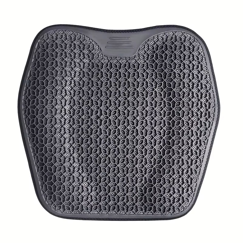 1Pc Gel Seat Cushion - Honeycomb Design for Car/Office | Breathable & Machine Washable Pad, Ergonomic Support & Lightweight