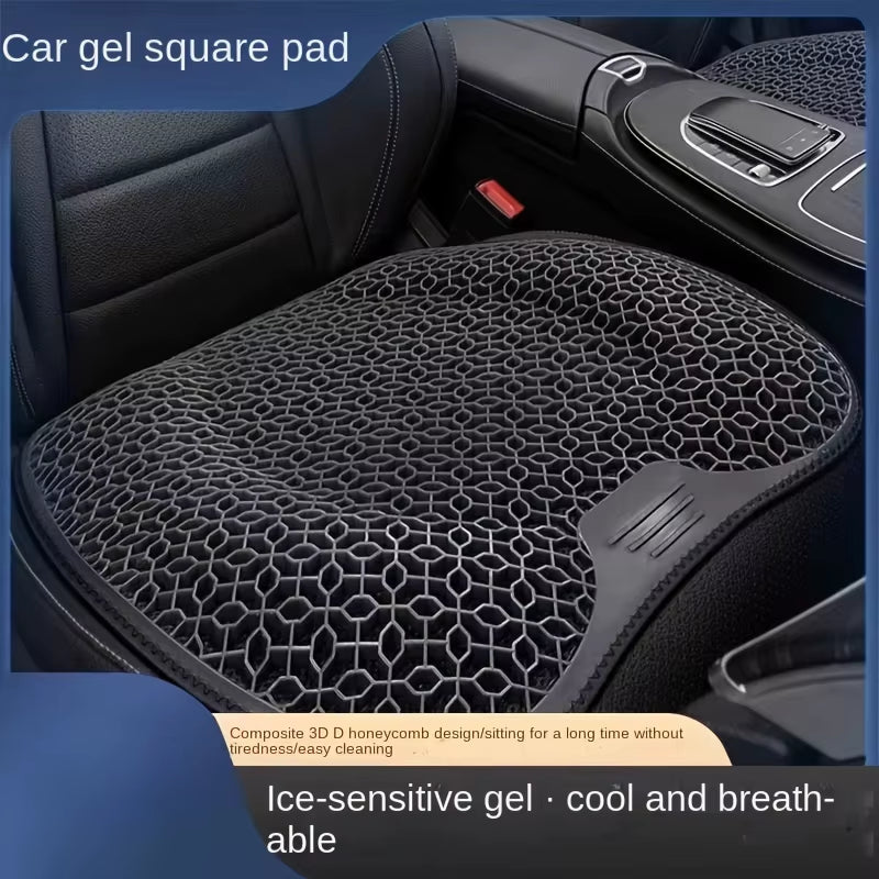 1Pc Gel Seat Cushion - Honeycomb Design for Car/Office | Breathable & Machine Washable Pad, Ergonomic Support & Lightweight