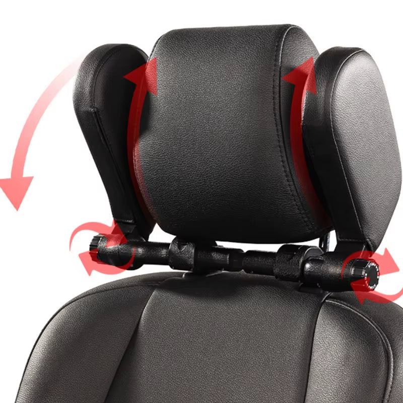 1PC Car Neck Headrest Pillow Cushion Seat Memory Foam Pad Sleep Side Head Telescopic Support on Cervical Spine for Adults Child