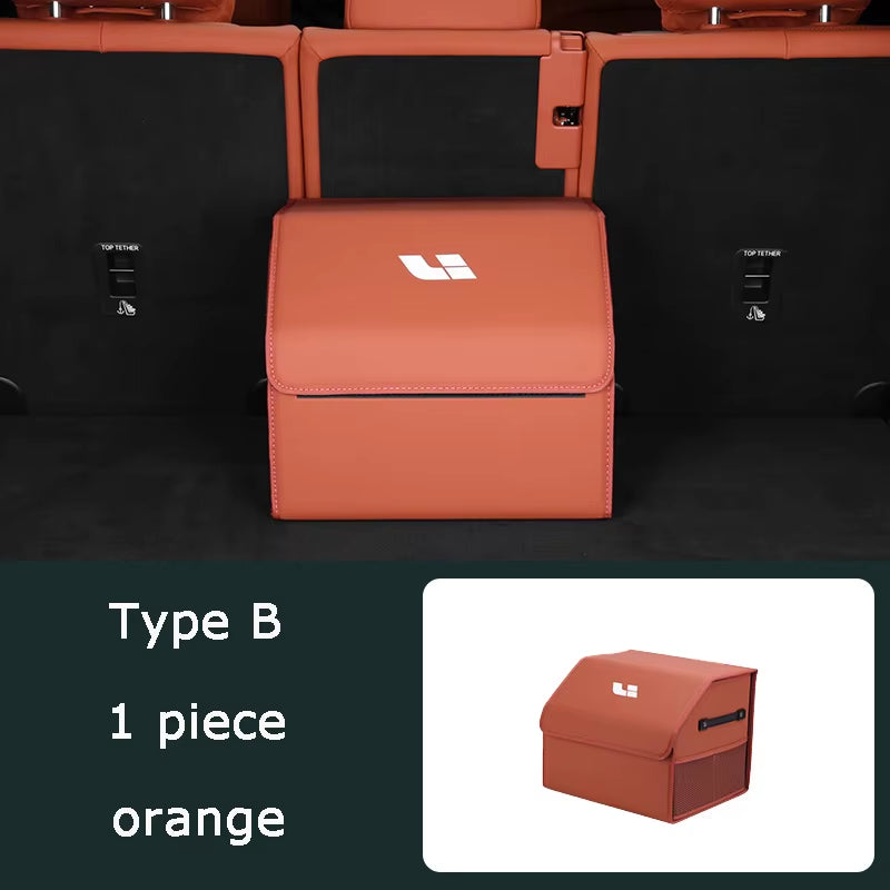 For Li Lixiang L7 L8 L9 2023 2024 Interior Accessories Car Trunk Storage Box Rear Tailbox Cargo Organizer