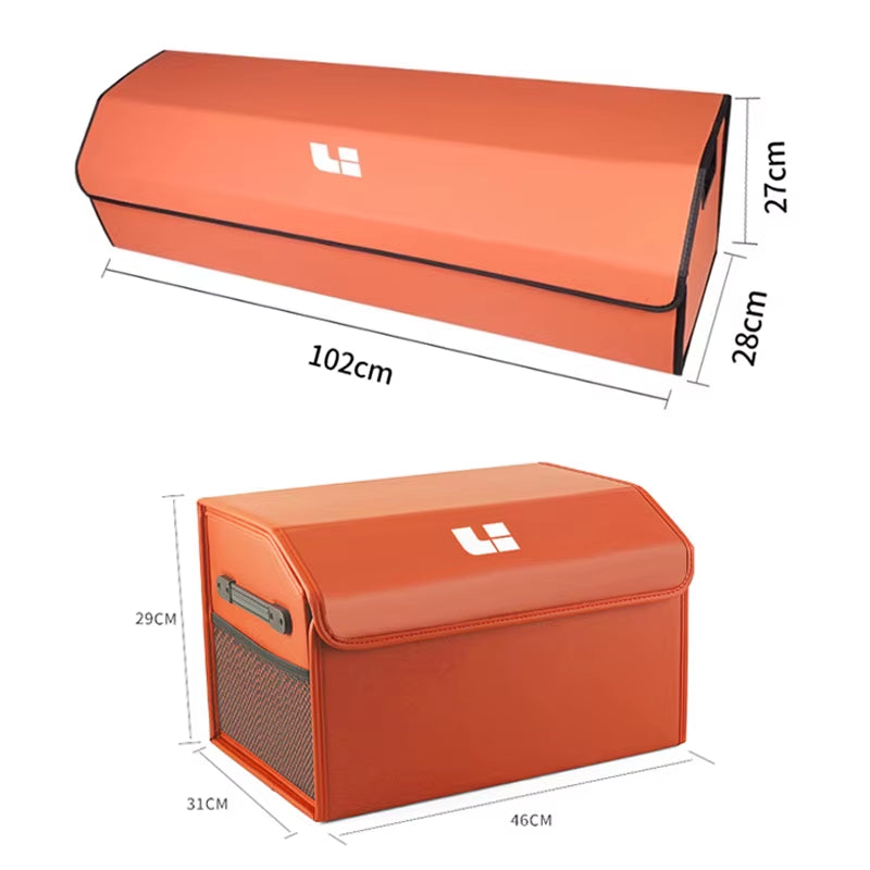 For Li Lixiang L7 L8 L9 2023 2024 Interior Accessories Car Trunk Storage Box Rear Tailbox Cargo Organizer