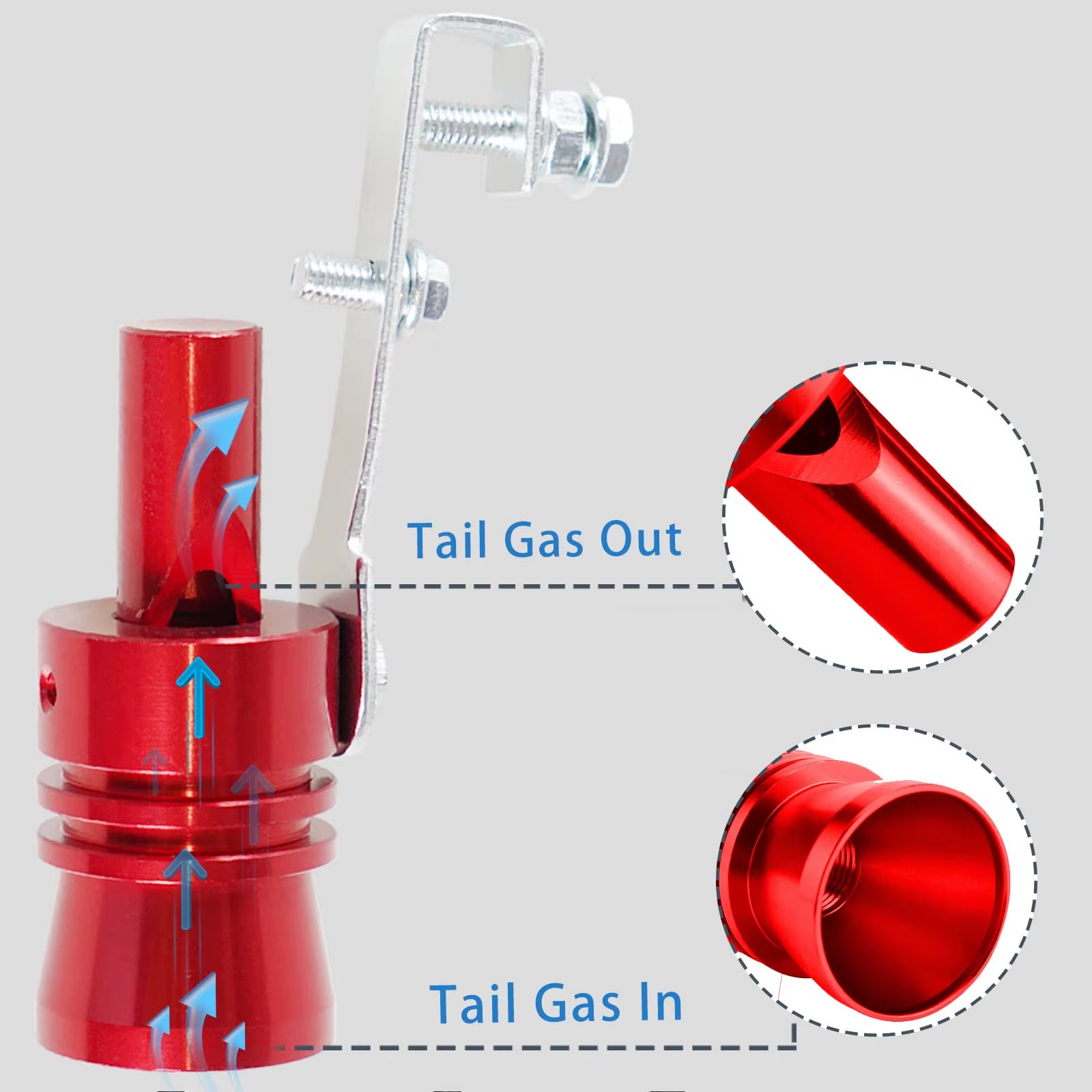 Motorcycle,Truck,Car Turbo Sound Universal Aluminum Car Turbo Whistle Muffler Pipe Whistle Car Roar Maker 4 Sizes