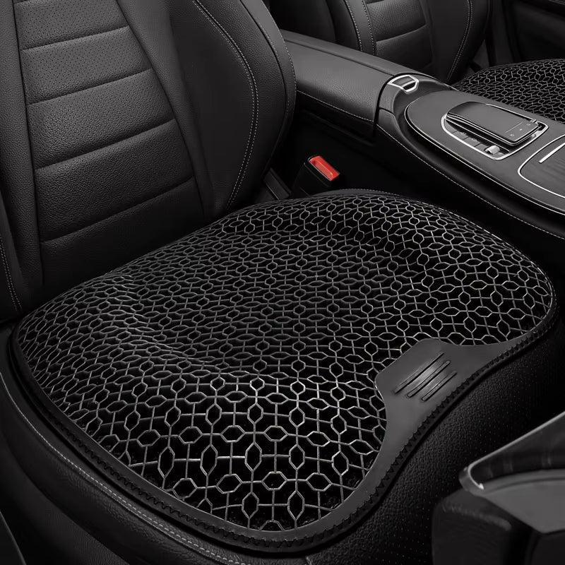 1Pc Gel Seat Cushion - Honeycomb Design for Car/Office | Breathable & Machine Washable Pad, Ergonomic Support & Lightweight