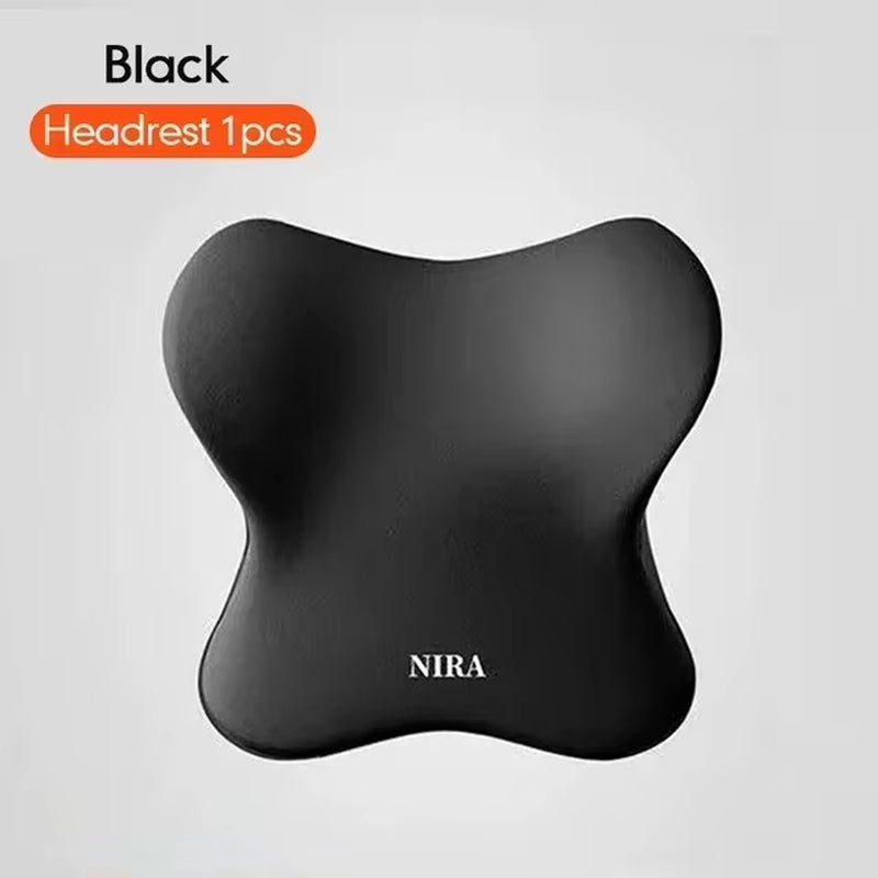 Car Lumbar Back Support Headrest Neck Pillow Memory Foam Lumbar Pillow Soft Neck Pillows Cushion Car Seat Cushion Tools