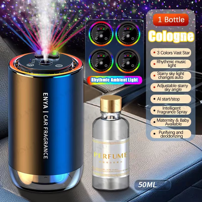 3 Color Car Perfume Air Freshener Essential Oil Fragrance Aroma Diffuser Smell Distributor USB Aromatherapy Scent Air Refresher