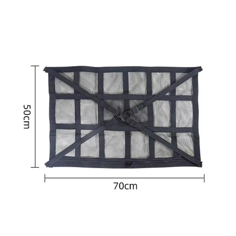 Car Roof Top Ceiling Cargo Net Pocket Mesh Organizer Bag Universal 90X65Cm anti Sagging Luggage for SUV Van Camping Cab