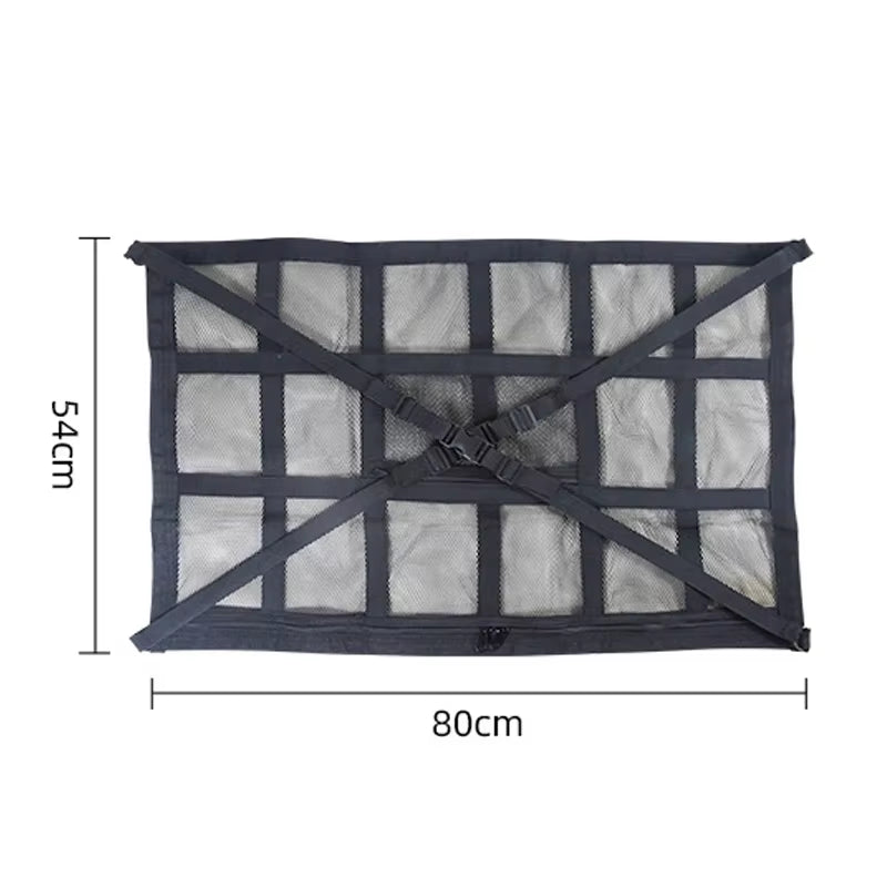 Car Roof Top Ceiling Cargo Net Pocket Mesh Organizer Bag Universal 90X65Cm anti Sagging Luggage for SUV Van Camping Cab