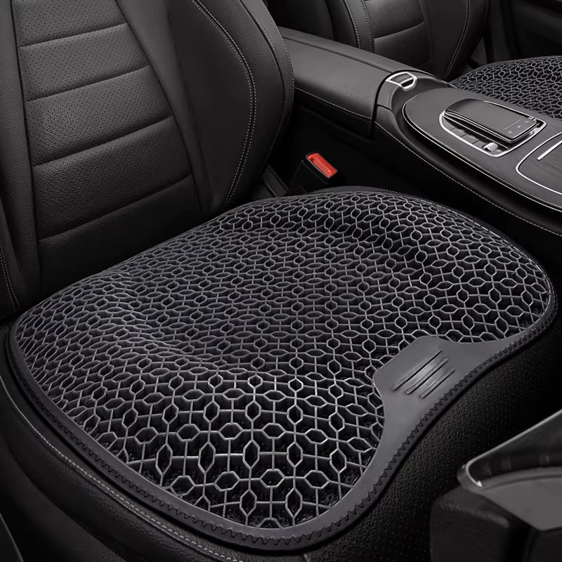 1Pc Gel Seat Cushion - Honeycomb Design for Car/Office | Breathable & Machine Washable Pad, Ergonomic Support & Lightweight