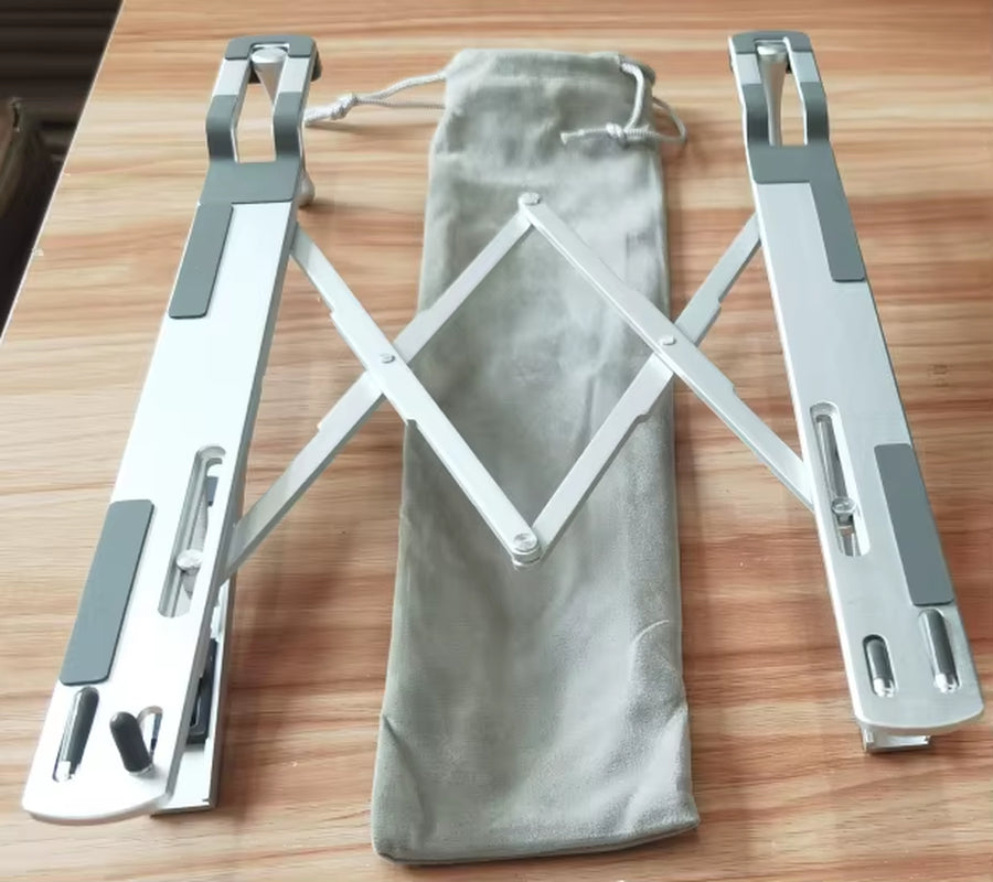 Car Steering Wheel Laptop Stand Foldable Portable 5-Level Adjustable Notebook Bracket for Macbook Tablet Stand Holder