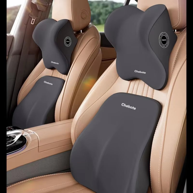 Car Lumbar Back Support Headrest Neck Pillow Memory Foam Lumbar Pillow Soft Neck Pillows Cushion Car Seat Cushion Tools