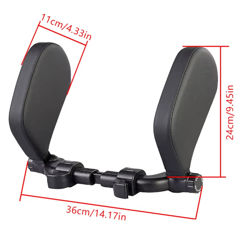 1PC Car Neck Headrest Pillow Cushion Seat Memory Foam Pad Sleep Side Head Telescopic Support on Cervical Spine for Adults Child